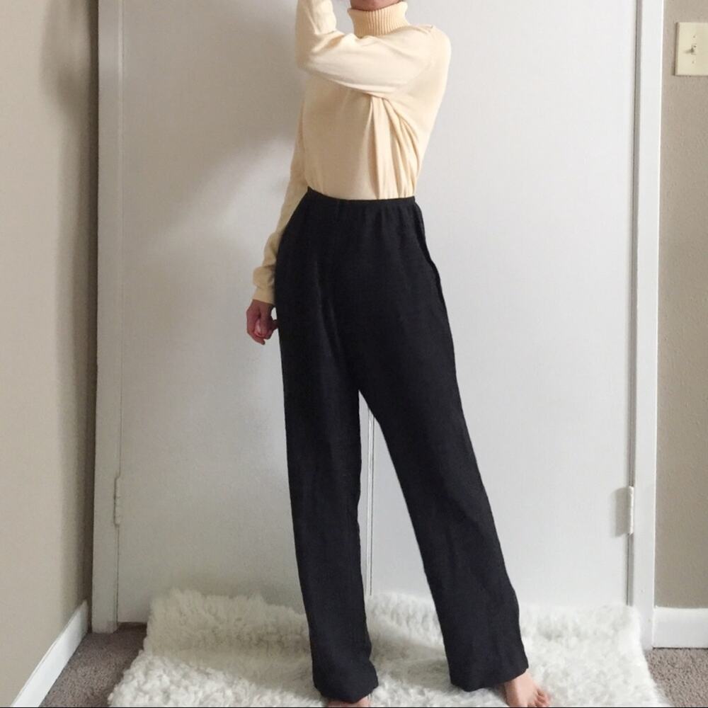 Eileen Fisher Linen Blend Casual Trousers.--ZA5